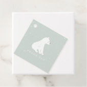 Baby Polar Bear Cub Winter Blue Baby Dusche Geschenkanhänger (Beispiel)