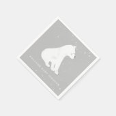 Baby Polar Bear Gray Winter Baby Dusche Serviette (Ecke)
