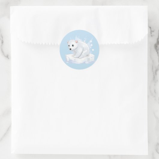 Baby Polar Bear Stickers (Tasche)