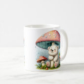 Baby Polar Bear unter Pilzschirm Kaffeetasse (VorderseiteRechts)