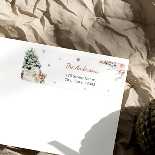 Baby Polar Bear Winter Baby Dusche Rücksendeadress