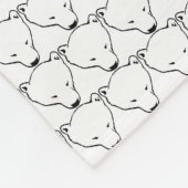 Baby Polar Bears Blanket Bear Art Fleece Blanken (Ecke)