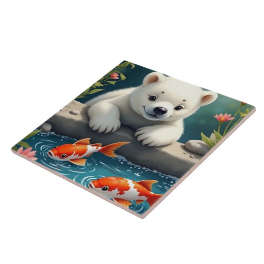 Baby Polarbear Fliese (Seite)