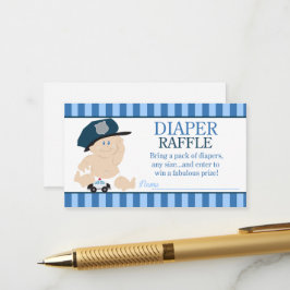 Baby Polizist Police Officer Kinderduschabwaschmas Begleitkarte