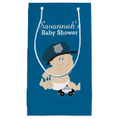 Baby Polizist Policeman Baby Showbeutel Kleine Geschenktüte (Vorderseite)