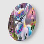 Baby Pony Große Wanduhr (Winkel)