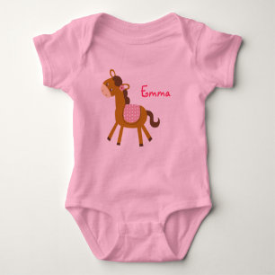 Baby Pony Horse Personalisiert Baby Strampler T -