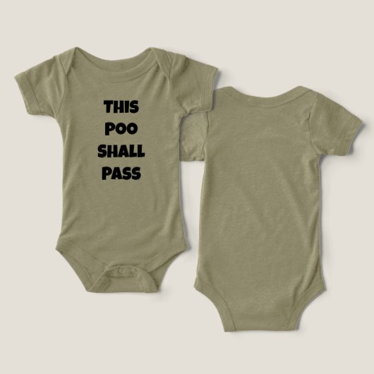 Baby Poo Onsie (Design Vorderseite & Rückseite)