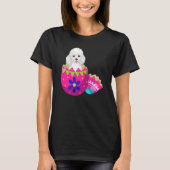 Baby Poodle Hatching From Easter Egg Easter Day T-Shirt (Vorderseite)