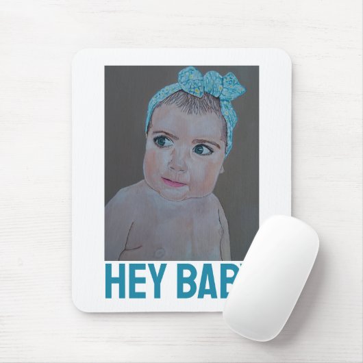 Baby Portrait Painting by Alfred Fox Mousepad (Mit Mouse)