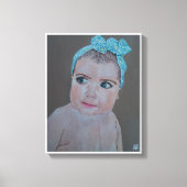 Baby Portrait Painting von Alfred Fox Leinwanddruck (Vorderseite)