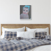 Baby Portrait Painting von Alfred Fox Leinwanddruck (Insitu (Schlafzimmer))