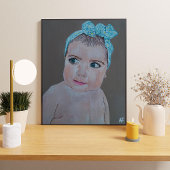 Baby Portrait Painting von Alfred Fox Leinwanddruck