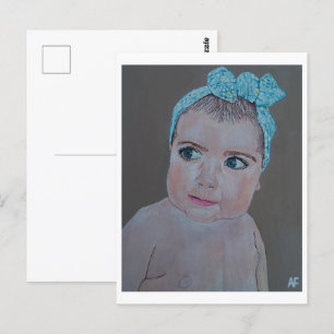Baby Portrait Painting von Alfred Fox Postkarte