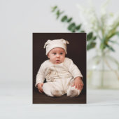 Baby Portrait Postkarte (Stehend Vorderseite)