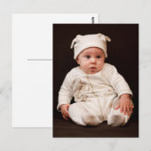 Baby Portrait Postkarte (Vorne/Hinten)
