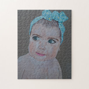 Baby-Porträtmalerei von Alfred Fox Puzzle