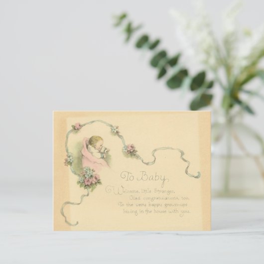 Baby Postkarte (Stehend Vorderseite)