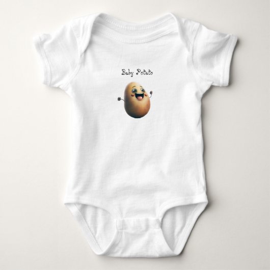 Baby Potato Anpassbare Niedliche Liebe Strampler (Vorderseite)