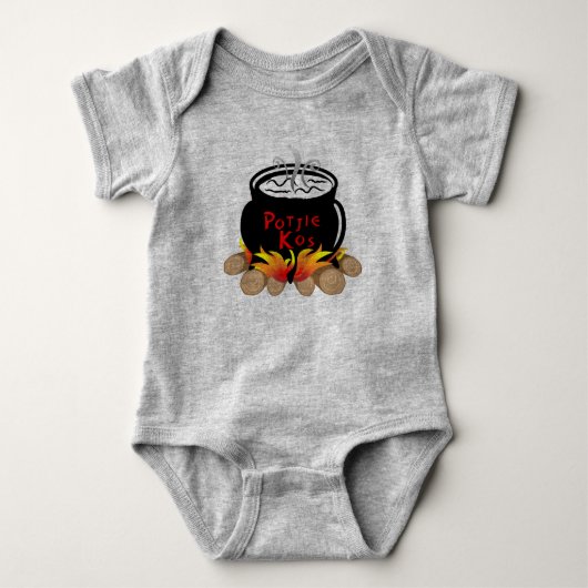Baby Potjie Kos Ein Stück Strampler (Vorderseite)