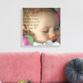 Baby Prayer Leinwanddruck (Insitu (Wohnzimmer))
