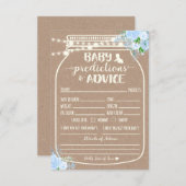 Baby Predication and Advisor Enclosure Card Begleitkarte (Vorne/Hinten)