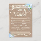 Baby Predication and Advisor Enclosure Card Begleitkarte (Vorderseite)