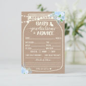 Baby Predication and Advisor Enclosure Card Begleitkarte (Stehend Vorderseite)