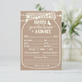 Baby Predication and Advisor Enclosure Card Begleitkarte (Stehend Vorderseite)