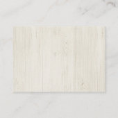 Baby Predication Card Kinderdusche - Rustikales Ho Telefonnummerkarte (Rückseite)