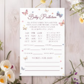 Baby Predication Pastel Butterfly Babyduschkarte Flyer