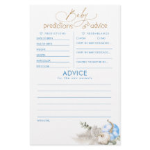 Baby Predictions and Advice Baby Shower Game