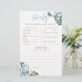 Baby Predictions and Advice Baby Shower Game (Stehend Vorderseite)