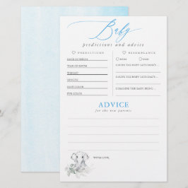 Baby Predictions and Advice Baby Shower Game