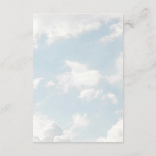 Baby Predictions and Advice Game Card Begleitkarte (Rückseite)