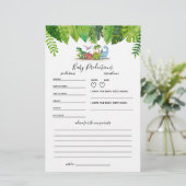 Baby Predictions Dinosaur Baby Duschspiel (Stehend Vorderseite)