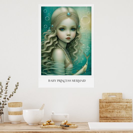Baby Princess Mermaid Poster (Küche)