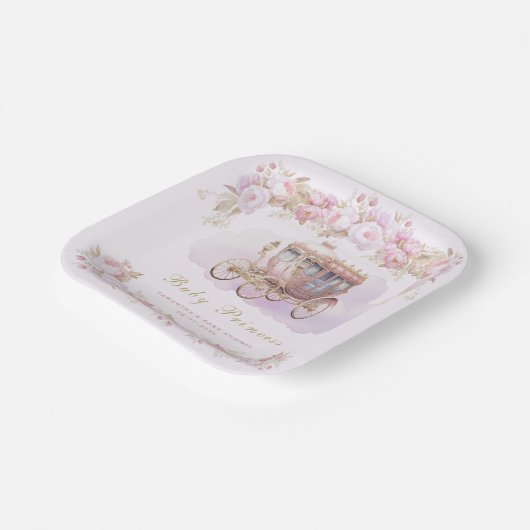 Baby Princess pink Pappteller (Gewinkelt)