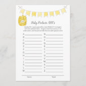 Baby Product ABCs Game Girl Teddy Bear Card Programm (Vorderseite)