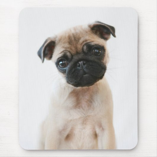Baby Pug Portrait Mousepad (Vorne)