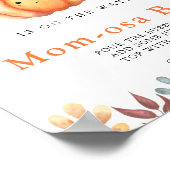 Baby Pumpkin Baby Dusche Mama-osa Bar Poster (Ecke)