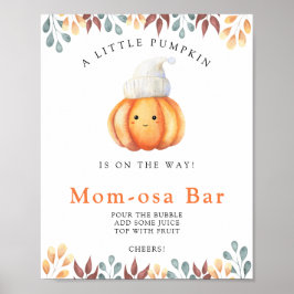 Baby Pumpkin Baby Dusche Mama-osa Bar Poster