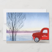 Baby Pumpkin Red Truck Ultrasound Schwangerschaft Ankündigung (Rückseite)