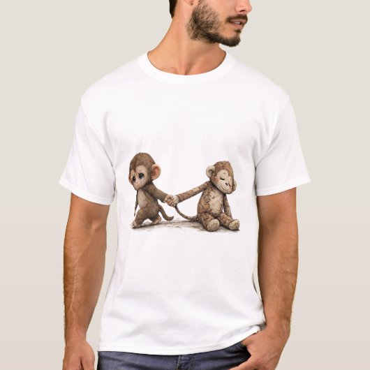Baby Punch Monkey T-Shirt – Lonely Punch Monkey Cu (Vorderseite)