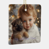 Baby & Puppy Christmas Magic Ornament (Rechts)