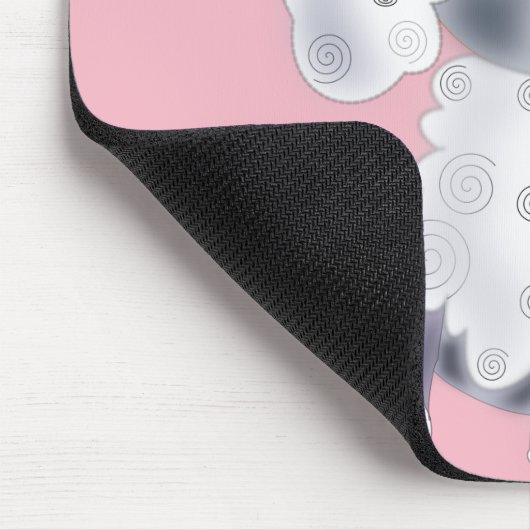 Baby Puppy Pink Mouse Pad Mousepad (Ecke)