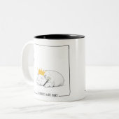 Baby Pygmy Hippo - Goodnight Sweet Prince Mug Zweifarbige Tasse (Vorderseite Links)