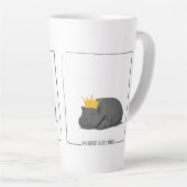 Baby Pygmy Hippo - Latte Mug Milchtasse (Rechte Ecke)