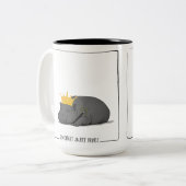 Baby Pygmy Hippo - Mug Zweifarbige Tasse (Vorderseite Links)