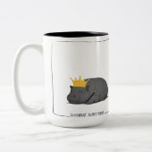 Baby Pygmy Hippo - Mug Zweifarbige Tasse (Links)
